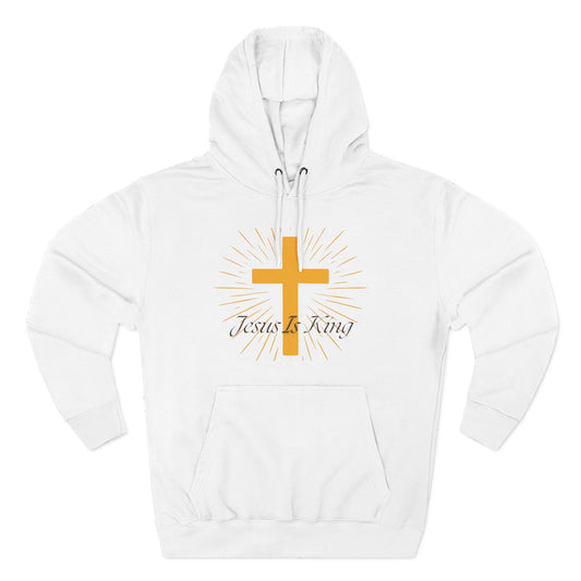 Jesus Is King Hoodie – Christian Faith Cross Pullover, Gospel Apparel, Inspirational Street wear