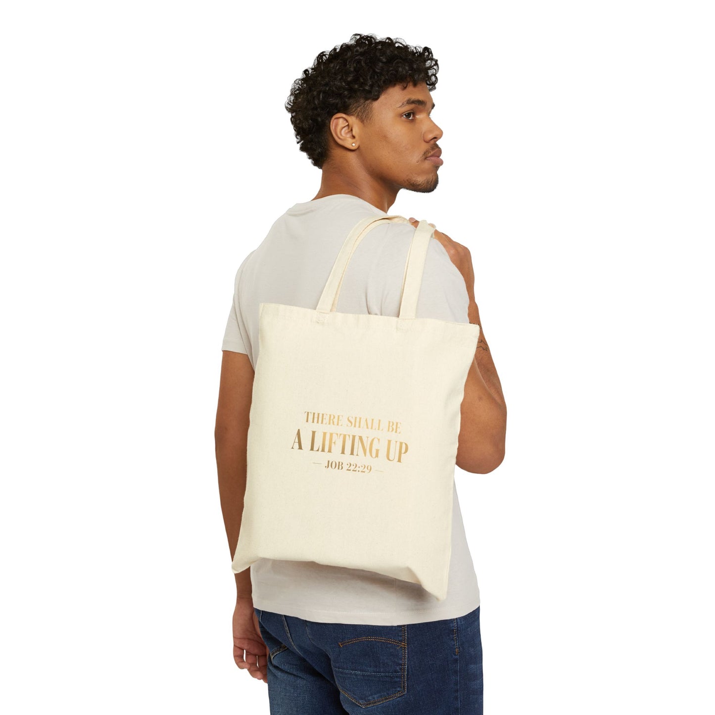 There Shall Be A Lifting Up Tote Bag – Faith-Inspired Canvas Bag | Christian Everyday Tote