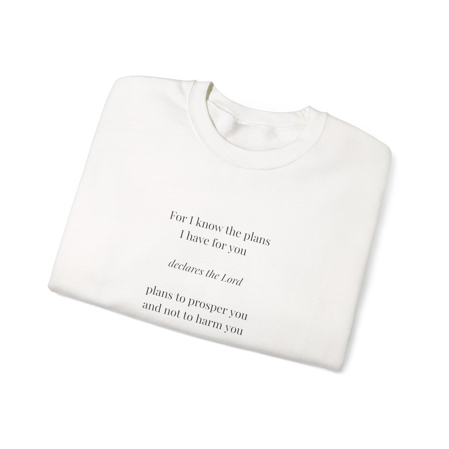 Jeremiah 29:11 Sweatshirt – “Hope and a Future” | Faith-Inspired Unisex Crewneck | Christian Apparel | Glow & Grace Collective