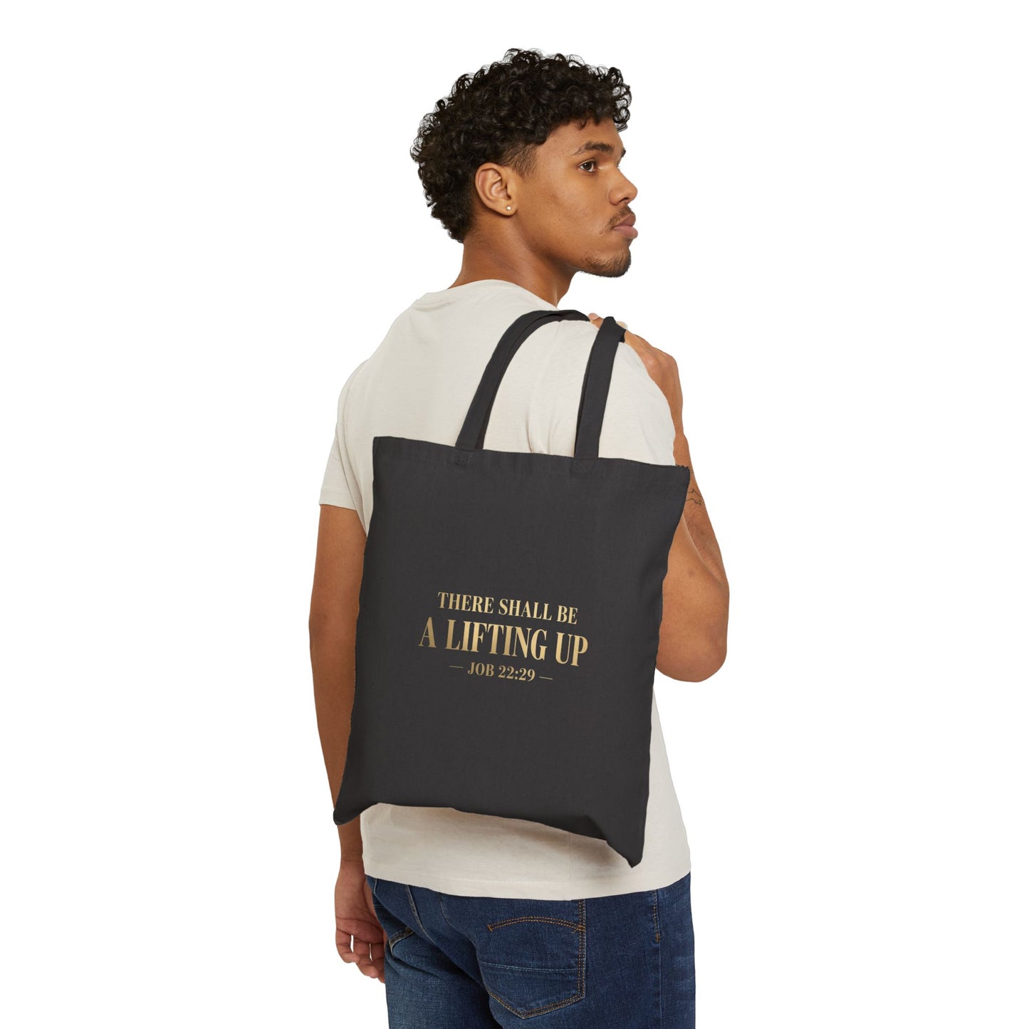 There Shall Be A Lifting Up Tote Bag – Faith-Inspired Canvas Bag | Christian Everyday Tote